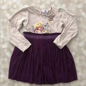 Disney Store Rapunzel Girls Dress Purple Princess